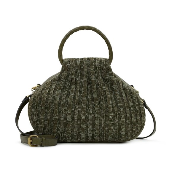 Patricia Nash NWT knitted tweed Milburn soft olive green handbag/crossbody bag - Picture 11 of 11